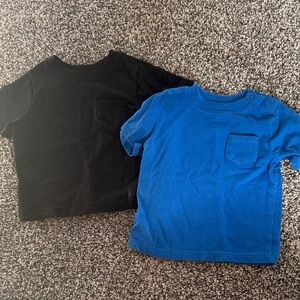 Bundle of Garanimals Black and Blue Short Sleeve Tees Size 3-6 Months